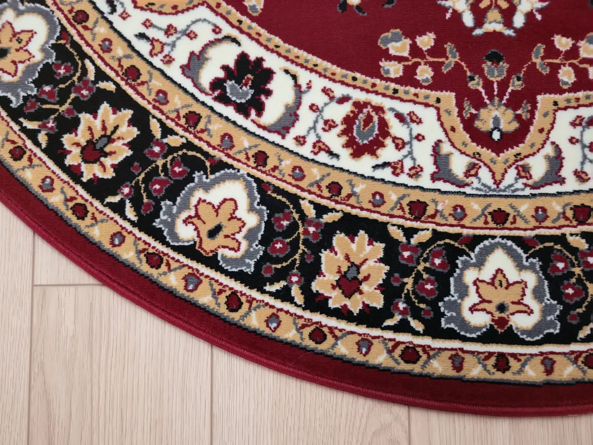Rond klassiek vloerkleed - Tabriz Perzisch Rood Rond klassiek vloerkleed - Tabriz Perzisch Rood