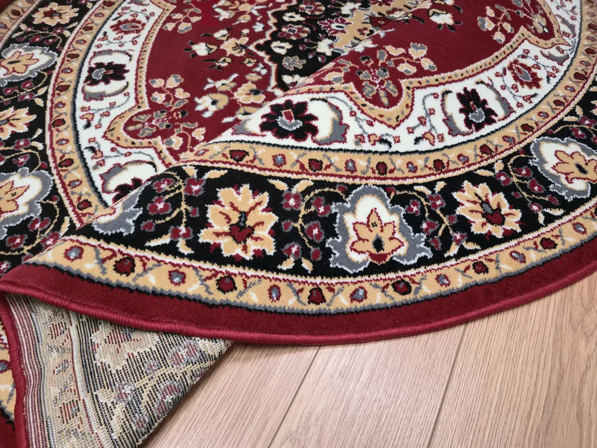 Rond klassiek vloerkleed - Tabriz Perzisch Rood Rond klassiek vloerkleed - Tabriz Perzisch Rood