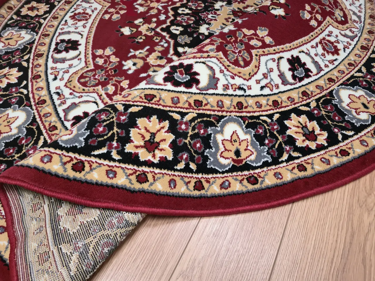Rond klassiek vloerkleed - Tabriz Perzisch Rood Rond klassiek vloerkleed - Tabriz Perzisch Rood