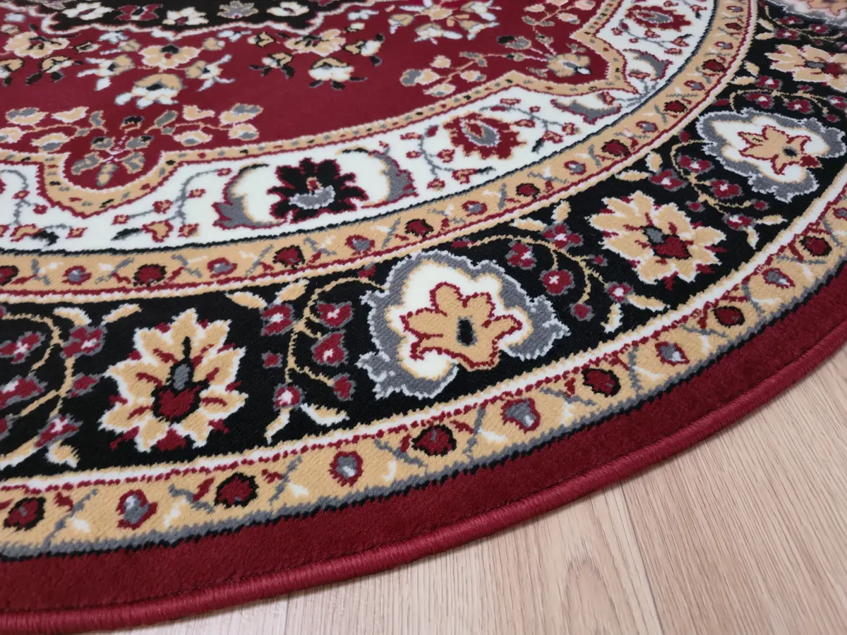 Rond klassiek vloerkleed - Tabriz Perzisch Rood Rond klassiek vloerkleed - Tabriz Perzisch Rood