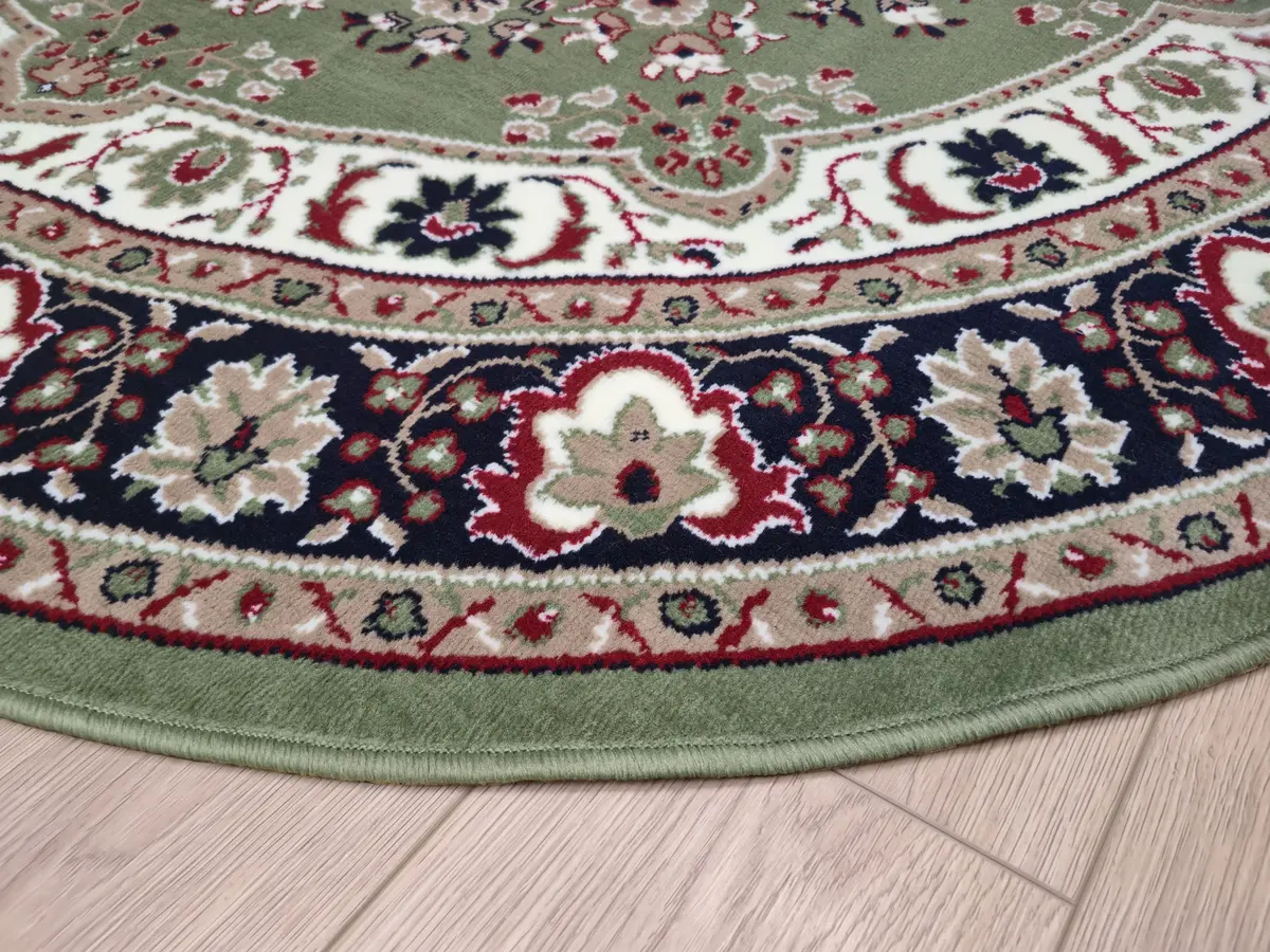 Rond klassiek vloerkleed - Tabriz Perzisch Groen