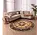 Rond klassiek vloerkleed - Tabriz Perzisch Beige