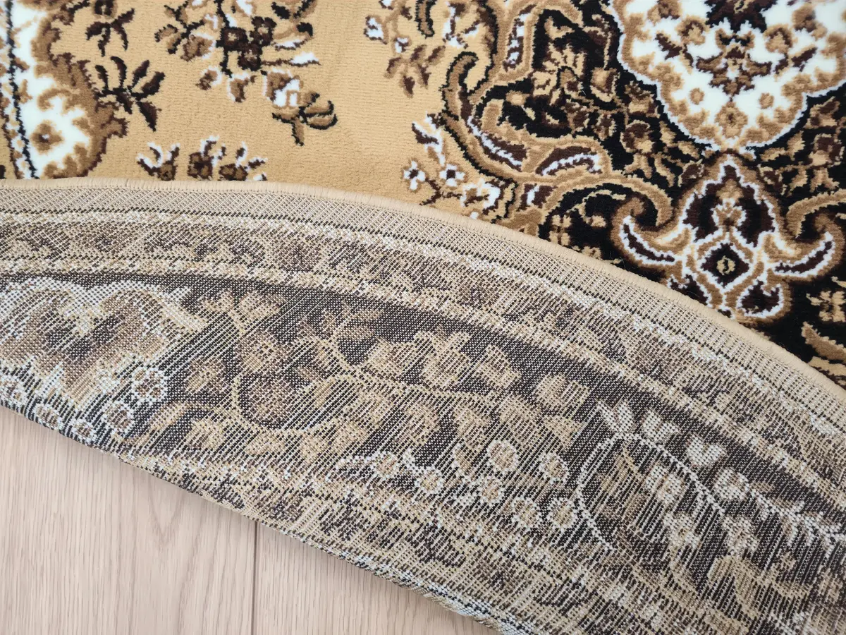 Rond klassiek vloerkleed - Tabriz Perzisch Beige Rond klassiek vloerkleed - Tabriz Perzisch Beige