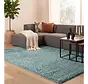 Azure Hoogpolig Aqua Blauw vloerkleed - Effen