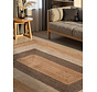 Jute vloerkleed - Juno Naturel/Taupe