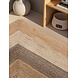 Jute vloerkleed - Juno Naturel/Taupe Jute vloerkleed - Juno Naturel/Taupe