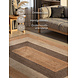 Jute vloerkleed - Juno Naturel/Taupe Jute vloerkleed - Juno Naturel/Taupe