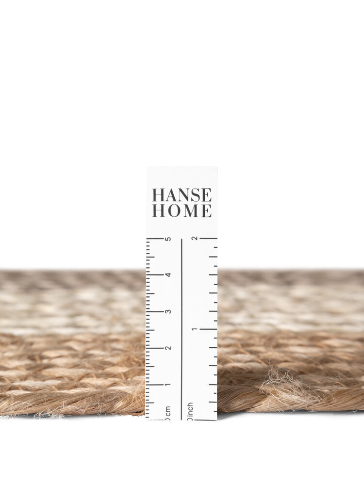 Jute vloerkleed - Juno Naturel/Taupe Jute vloerkleed - Juno Naturel/Taupe