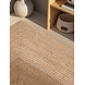 Jute vloerkleed - Juno Gestreept Naturel/Wit Jute vloerkleed - Juno Gestreept Naturel/Wit