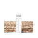 Jute vloerkleed - Juno Gestreept Naturel/Wit Jute vloerkleed - Juno Gestreept Naturel/Wit