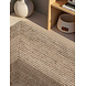 Jute vloerkleed - Juno Gestreept Taupe/Beige