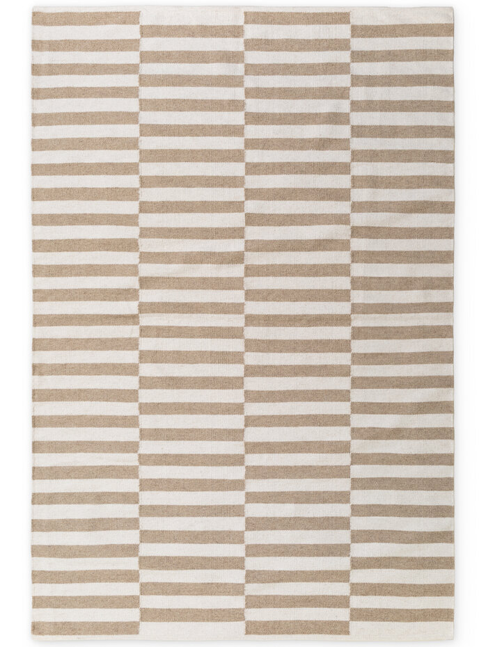 Wollen vloerkleed - Vika Beige/Wit Wollen vloerkleed - Vika Beige/Wit