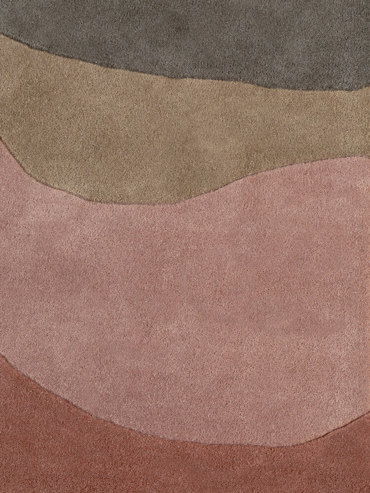 Abstract wollen vloerkleed - Chelsea Flood Creme/Kleurrijk Abstract wollen vloerkleed - Chelsea Flood Creme/Kleurrijk