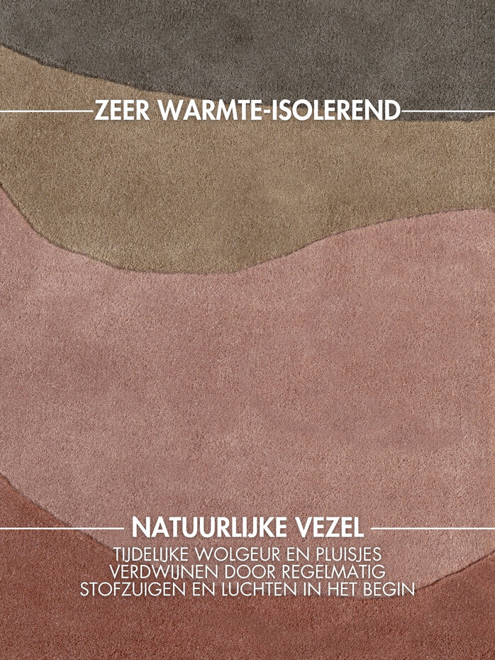 Abstract wollen vloerkleed - Chelsea Flood Creme/Kleurrijk Abstract wollen vloerkleed - Chelsea Flood Creme/Kleurrijk