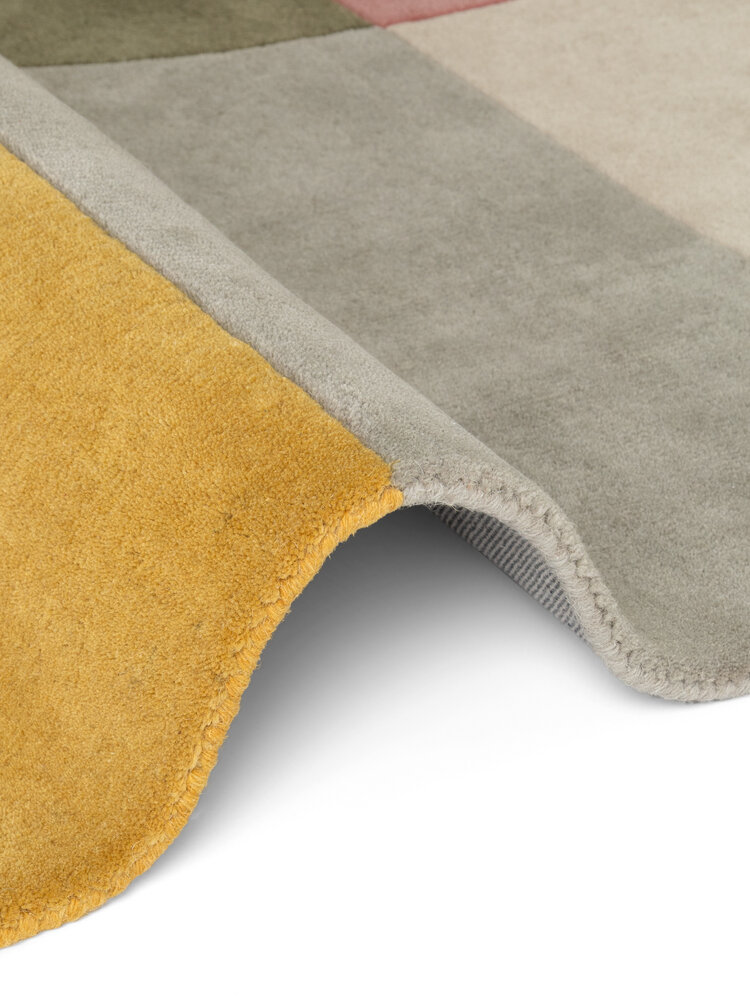 Geometrisch wollen vloerkleed - Westminster Curzon Creme/Kleurrijk Geometrisch wollen vloerkleed - Westminster Curzon Creme/Kleurrijk