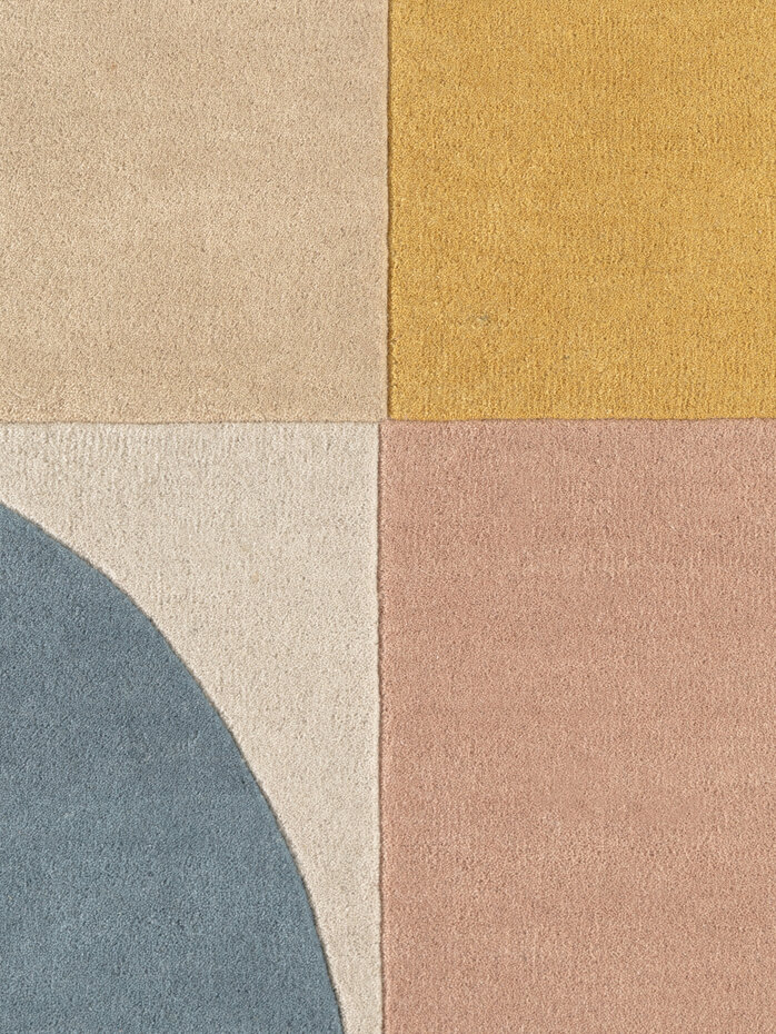 Geometrisch wollen vloerkleed - Westminster Curzon Creme/Kleurrijk Geometrisch wollen vloerkleed - Westminster Curzon Creme/Kleurrijk