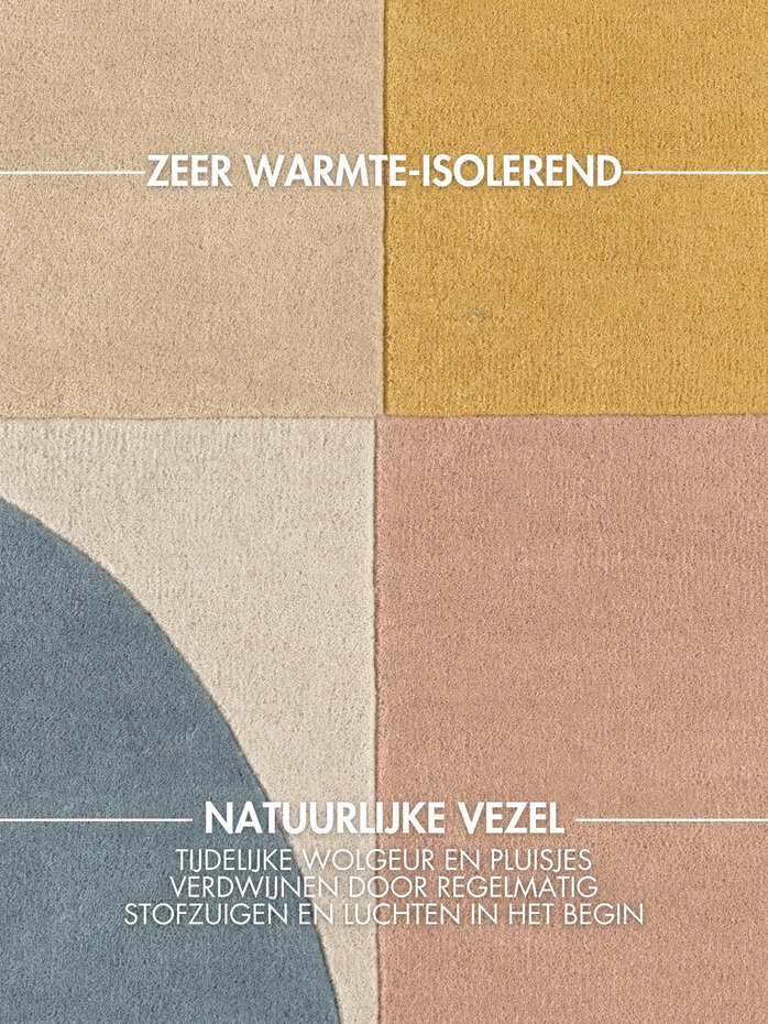 Geometrisch wollen vloerkleed - Westminster Curzon Creme/Kleurrijk Geometrisch wollen vloerkleed - Westminster Curzon Creme/Kleurrijk