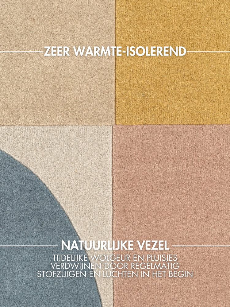 Geometrisch wollen vloerkleed - Westminster Curzon Creme/Kleurrijk Geometrisch wollen vloerkleed - Westminster Curzon Creme/Kleurrijk