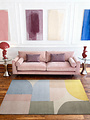 Geometrisch wollen vloerkleed - Westminster Piccadilly Creme/Kleurrijk