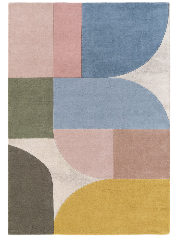 Geometrisch wollen vloerkleed - Westminster Piccadilly Creme/Kleurrijk Geometrisch wollen vloerkleed - Westminster Piccadilly Creme/Kleurrijk