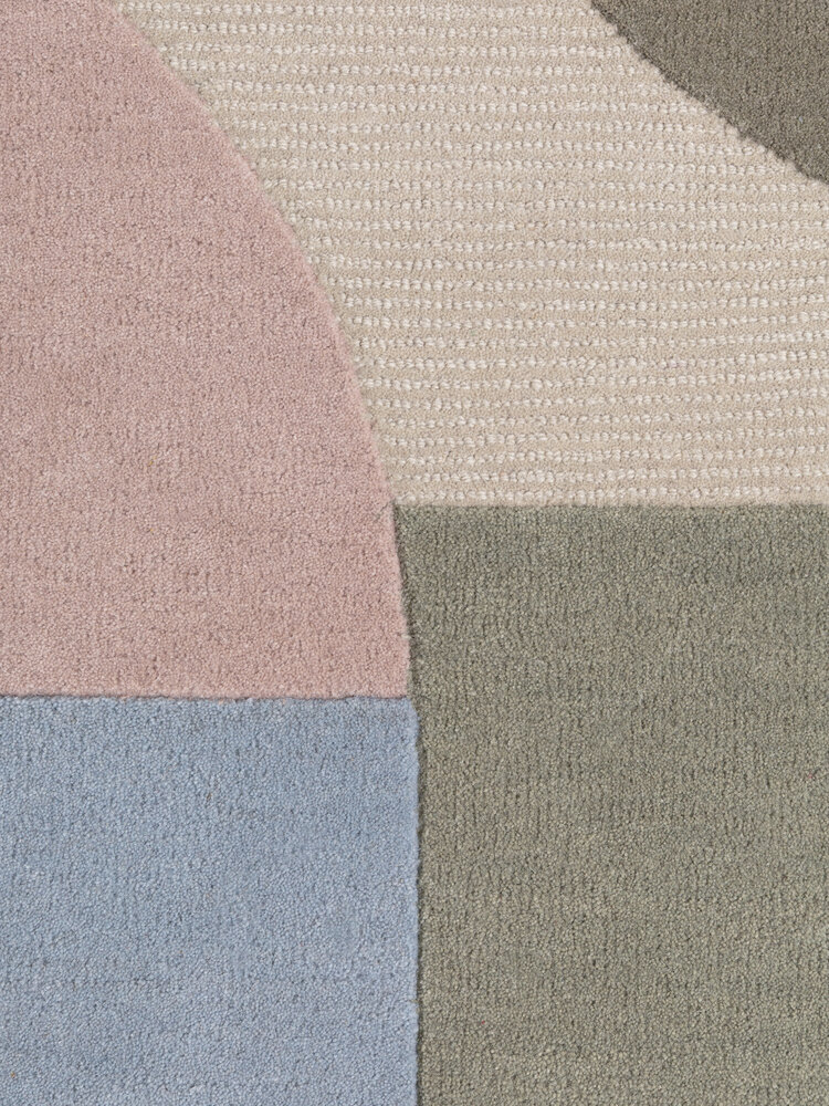 Geometrisch wollen vloerkleed - Westminster Piccadilly Creme/Kleurrijk Geometrisch wollen vloerkleed - Westminster Piccadilly Creme/Kleurrijk