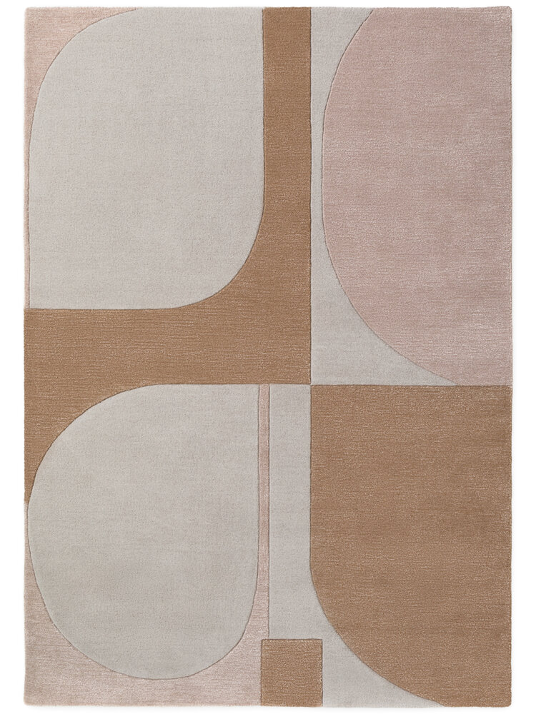 Geometrisch wollen vloerkleed - Westminster Windmill Creme/Beige