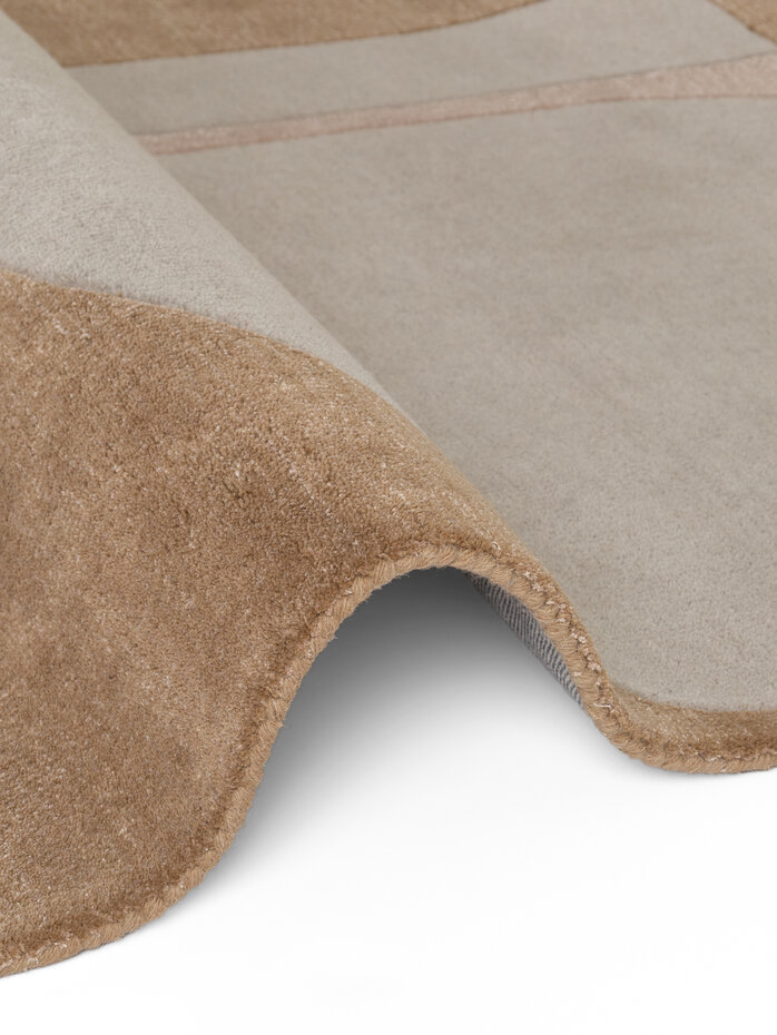 Geometrisch wollen vloerkleed - Westminster Windmill Creme/Beige