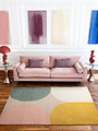 Geometrisch wollen vloerkleed - Westminster Cecil Beige/Kleurrijk