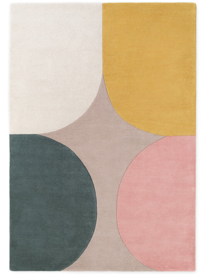 Geometrisch wollen vloerkleed - Westminster Cecil Beige/Kleurrijk Geometrisch wollen vloerkleed - Westminster Cecil Beige/Kleurrijk