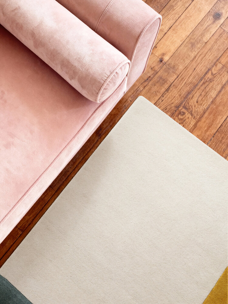 Geometrisch wollen vloerkleed - Westminster Cecil Beige/Kleurrijk Geometrisch wollen vloerkleed - Westminster Cecil Beige/Kleurrijk