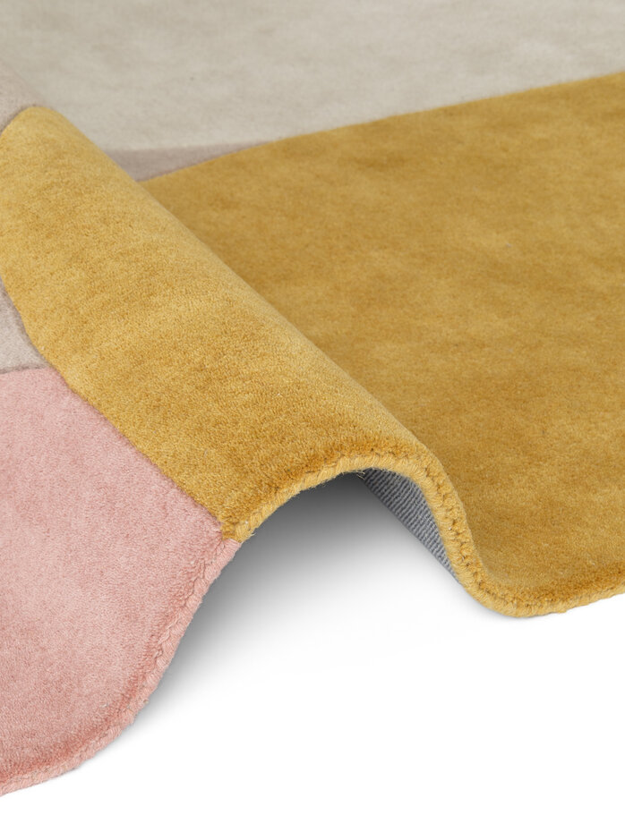Geometrisch wollen vloerkleed - Westminster Cecil Beige/Kleurrijk Geometrisch wollen vloerkleed - Westminster Cecil Beige/Kleurrijk