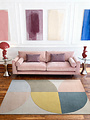 Geometrisch wollen vloerkleed - Westminster Savile Creme/Kleurrijk