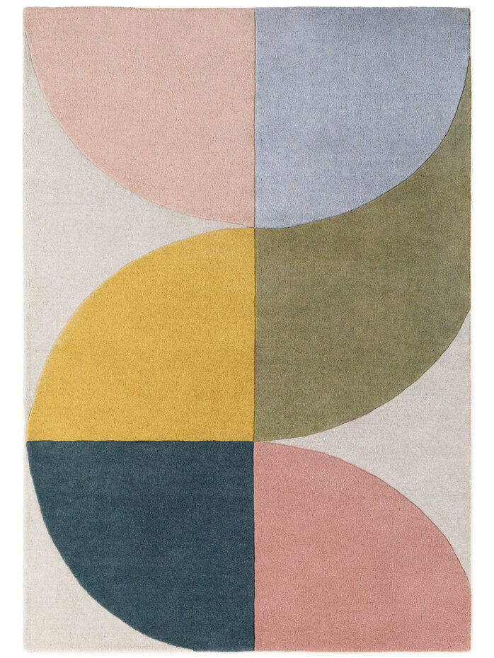 Geometrisch wollen vloerkleed - Westminster Savile Creme/Kleurrijk