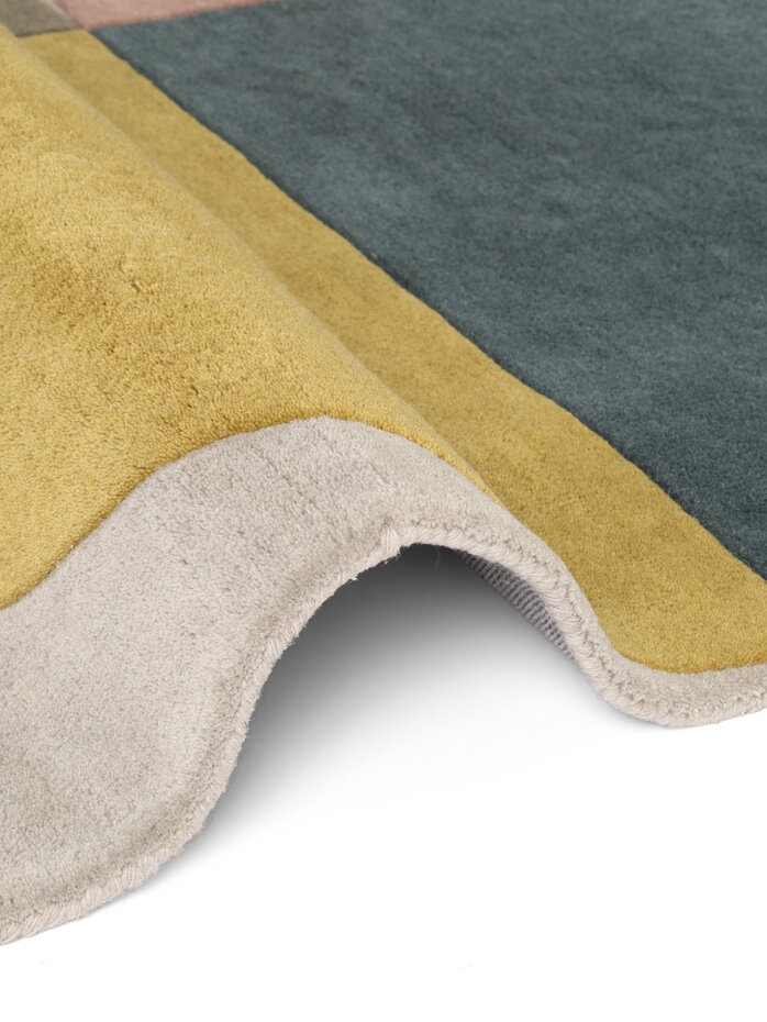 Geometrisch wollen vloerkleed - Westminster Savile Creme/Kleurrijk