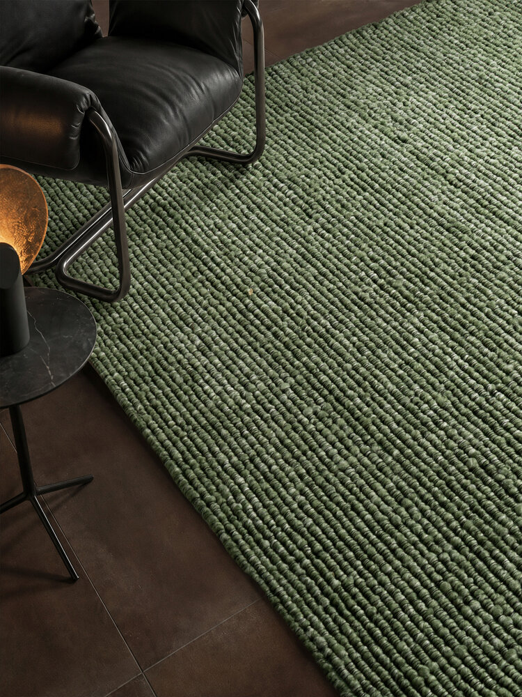 Laagpolig vloerkleed - Boucle Wilma Groen Laagpolig vloerkleed - Boucle Wilma Groen