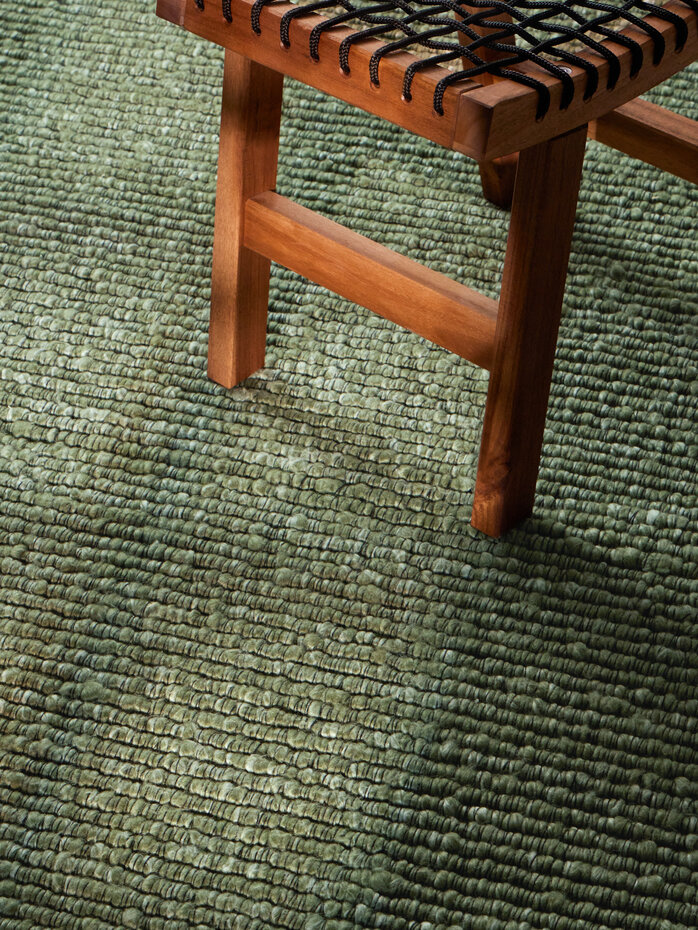 Laagpolig vloerkleed - Boucle Wilma Groen Laagpolig vloerkleed - Boucle Wilma Groen