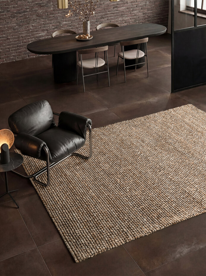 Laagpolig vloerkleed - Boucle Wilma Beige Laagpolig vloerkleed - Boucle Wilma Beige