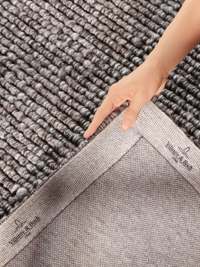 Laagpolig vloerkleed - Boucle Wilma Donkergrijs Laagpolig vloerkleed - Boucle Wilma Donkergrijs