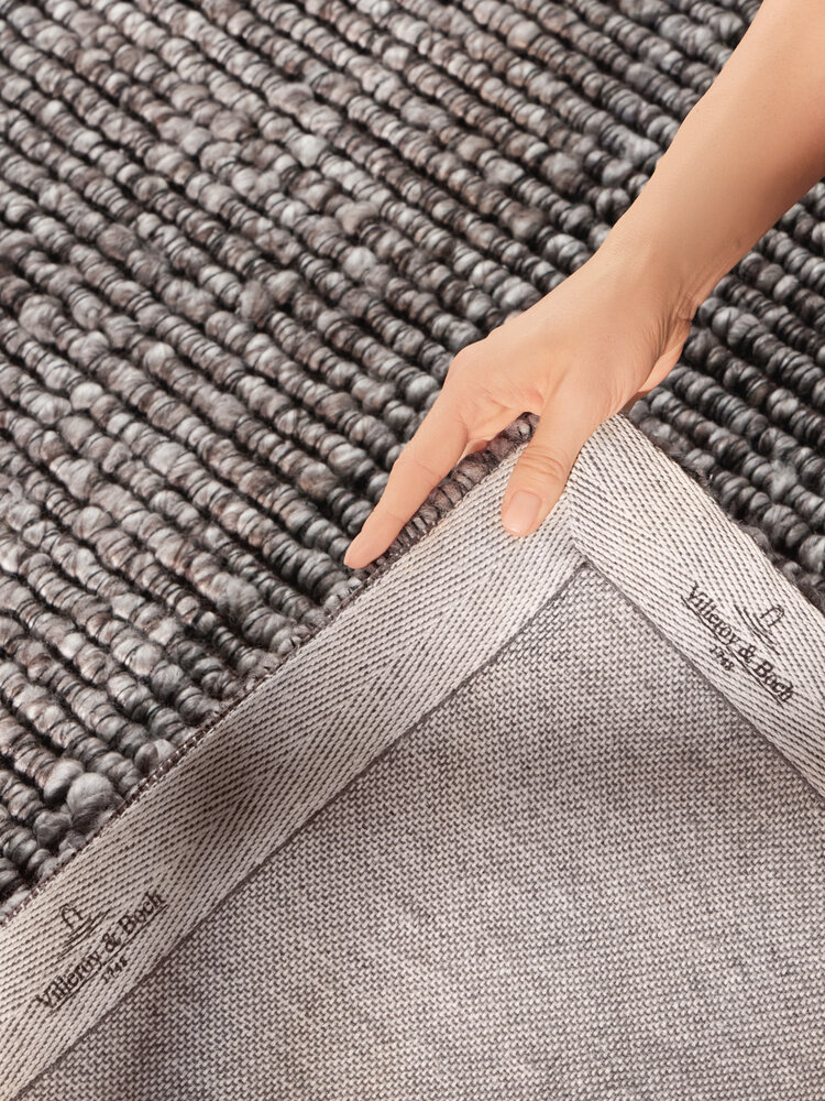 Laagpolig vloerkleed - Boucle Wilma Donkergrijs Laagpolig vloerkleed - Boucle Wilma Donkergrijs