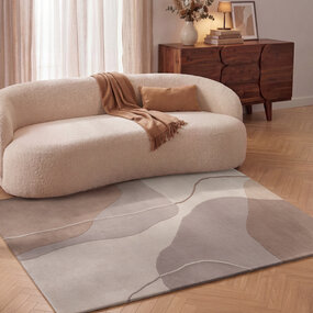 Villeroy & Boch Abstract wollen vloerkleed - Virelle Creme/Beige Villeroy & Boch Abstract wollen vloerkleed - Virelle Creme/Beige