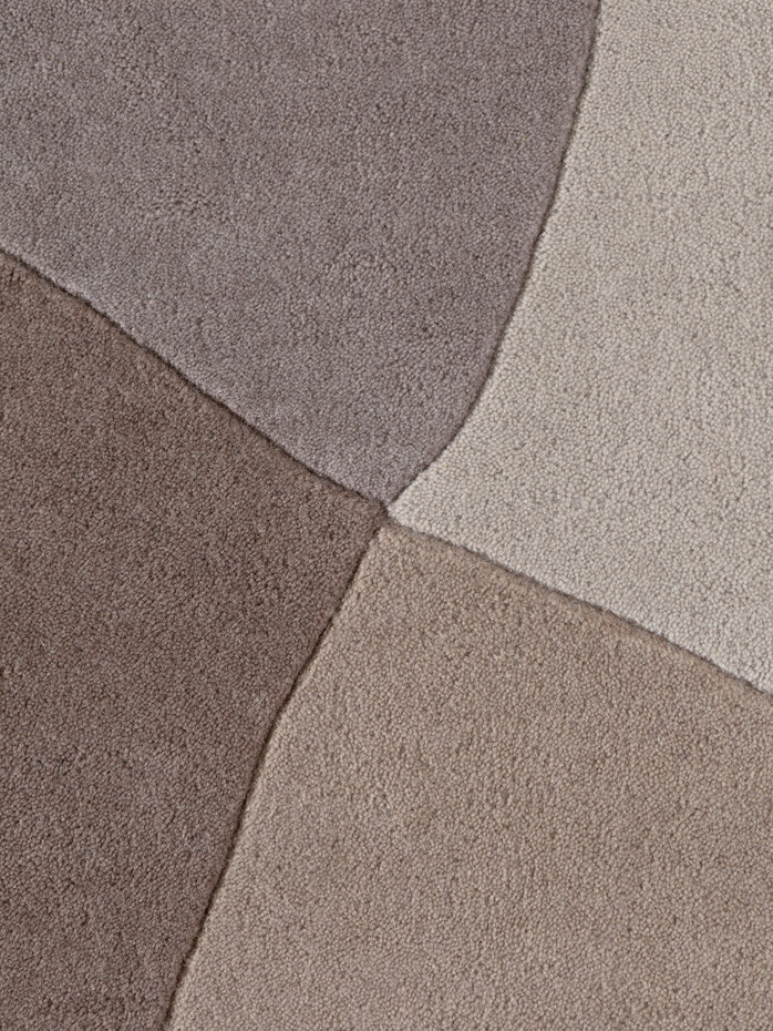 Abstract wollen vloerkleed - Virelle Creme/Beige