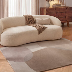 Villeroy & Boch Abstract wollen vloerkleed - Ovia Creme/Beige Villeroy & Boch Abstract wollen vloerkleed - Ovia Creme/Beige