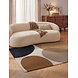 Abstract wollen vloerkleed - Ruvia Creme/Bruin Abstract wollen vloerkleed - Ruvia Creme/Bruin
