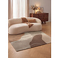 Abstract wollen vloerkleed - Muse Creme/Bruin