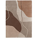 Abstract wollen vloerkleed - Muse Creme/Bruin Abstract wollen vloerkleed - Muse Creme/Bruin