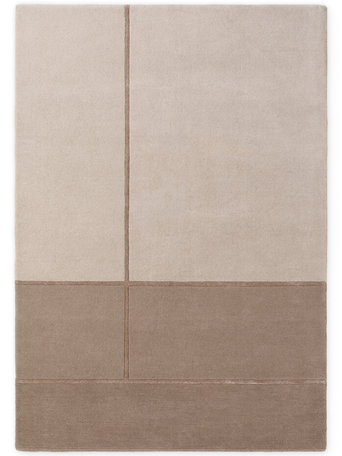 Wollen vloerkleed - Presilda Creme/Beige Wollen vloerkleed - Presilda Creme/Beige