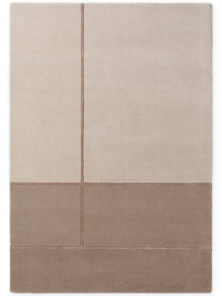 Wollen vloerkleed - Presilda Creme/Beige Wollen vloerkleed - Presilda Creme/Beige