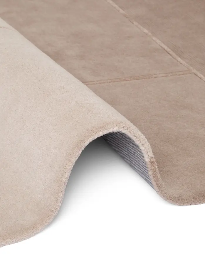 Wollen vloerkleed - Presilda Creme/Beige Wollen vloerkleed - Presilda Creme/Beige
