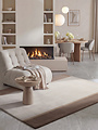 Wollen vloerkleed - Rowan Creme/Bruin