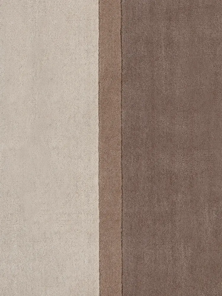 Wollen vloerkleed - Rowan Creme/Bruin Wollen vloerkleed - Rowan Creme/Bruin